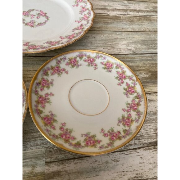 Elite Works Limoges France Bridal Wreath Pink Rose Garland 5-Pc Set REPLACEMENT - Picture 15 of 16